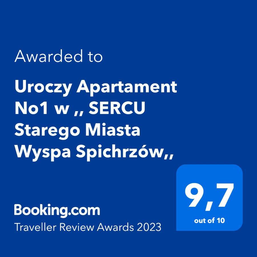 Uroczy Apartament No1 w ,, SERCU Starego Miasta Wyspa Spichrzów,, Gdańsk Exterior foto